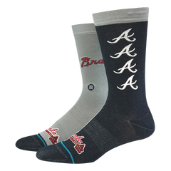 Atlanta Braves MVP Crew Socks - 3-Pack - Large - Mr. Knickerbocker