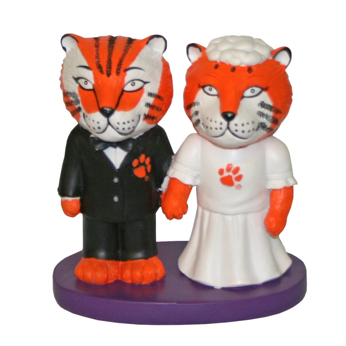 Clemson Tiger Bride/groom Wedding Cake Topper - Mr. Knickerbocker