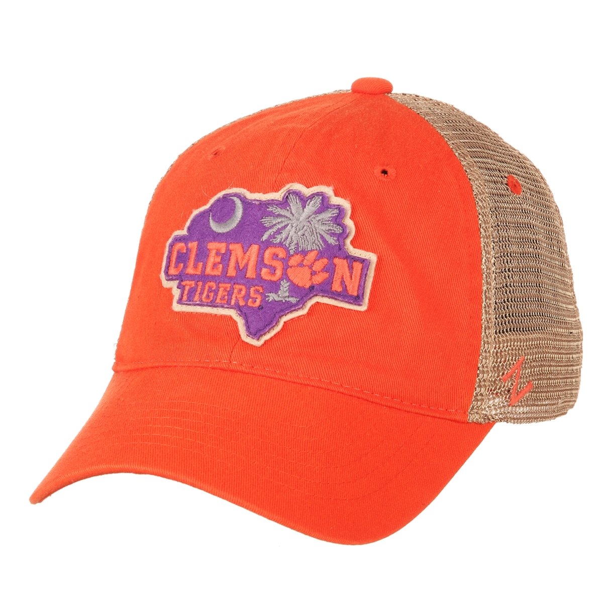 Clemson Tigers Heartland Palmetto Tree Trucker Hat - Snapback - Mr. Knickerbocker