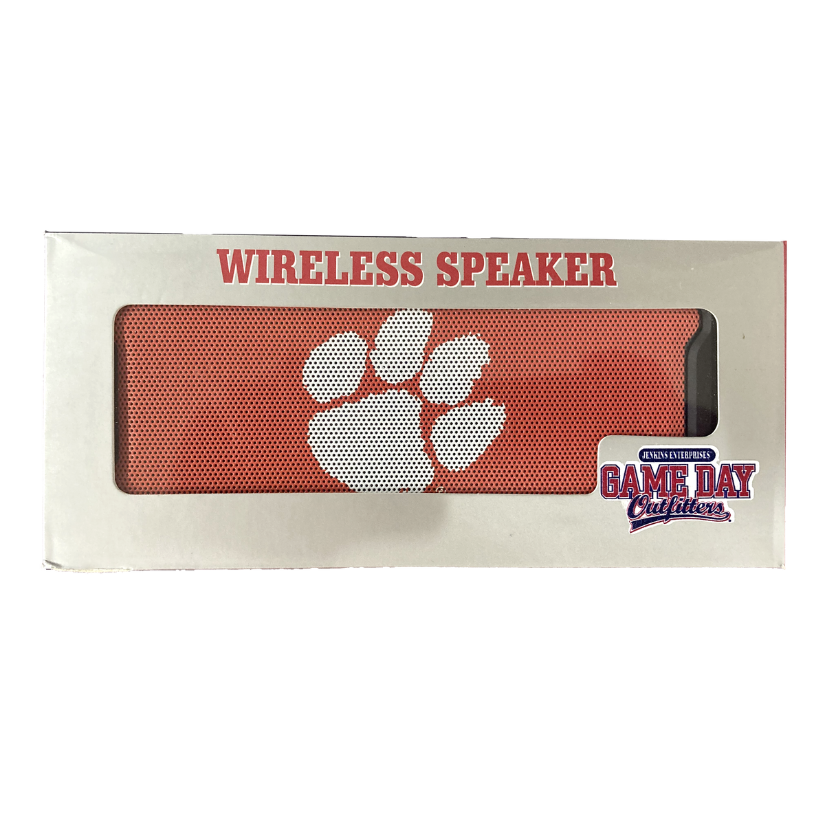 Clemson Bluetooth Water Resistant Rugged Speaker with PAW