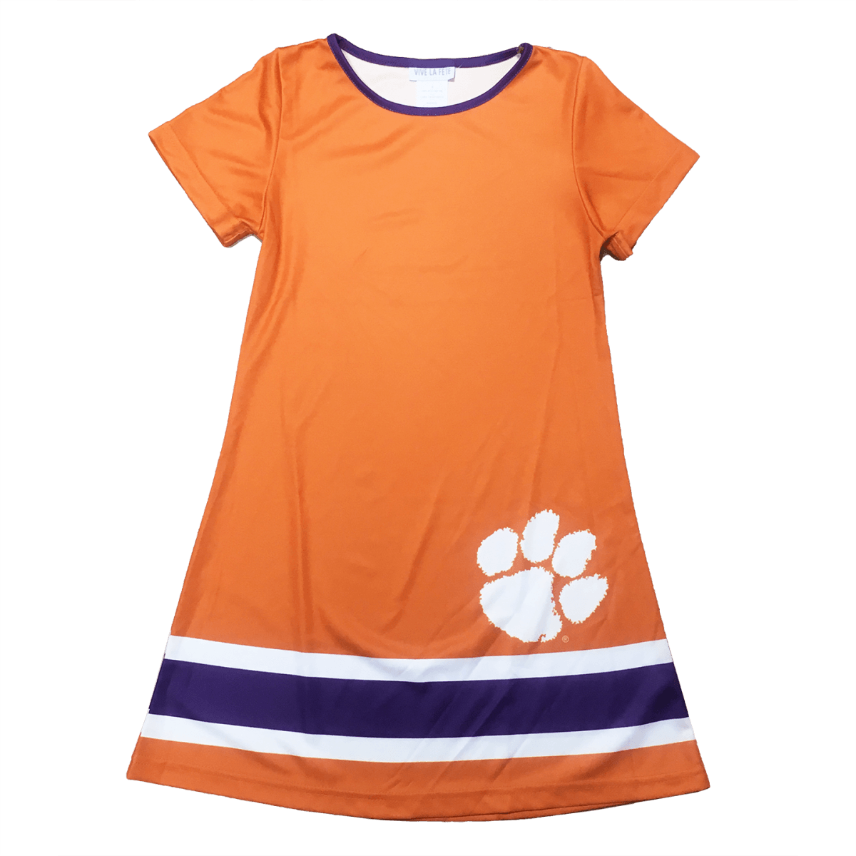 Clemson Tigers Short Sleeve A Line Dress - Mr. Knickerbocker