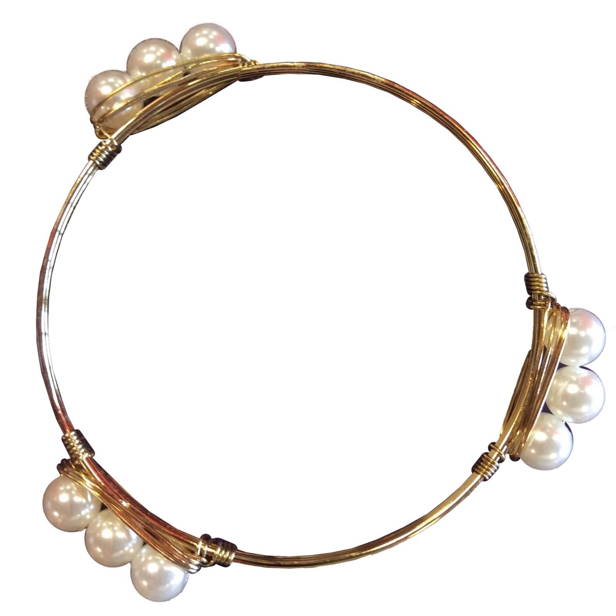 Gold Wrapped Pearl Bracelet - Mr. Knickerbocker