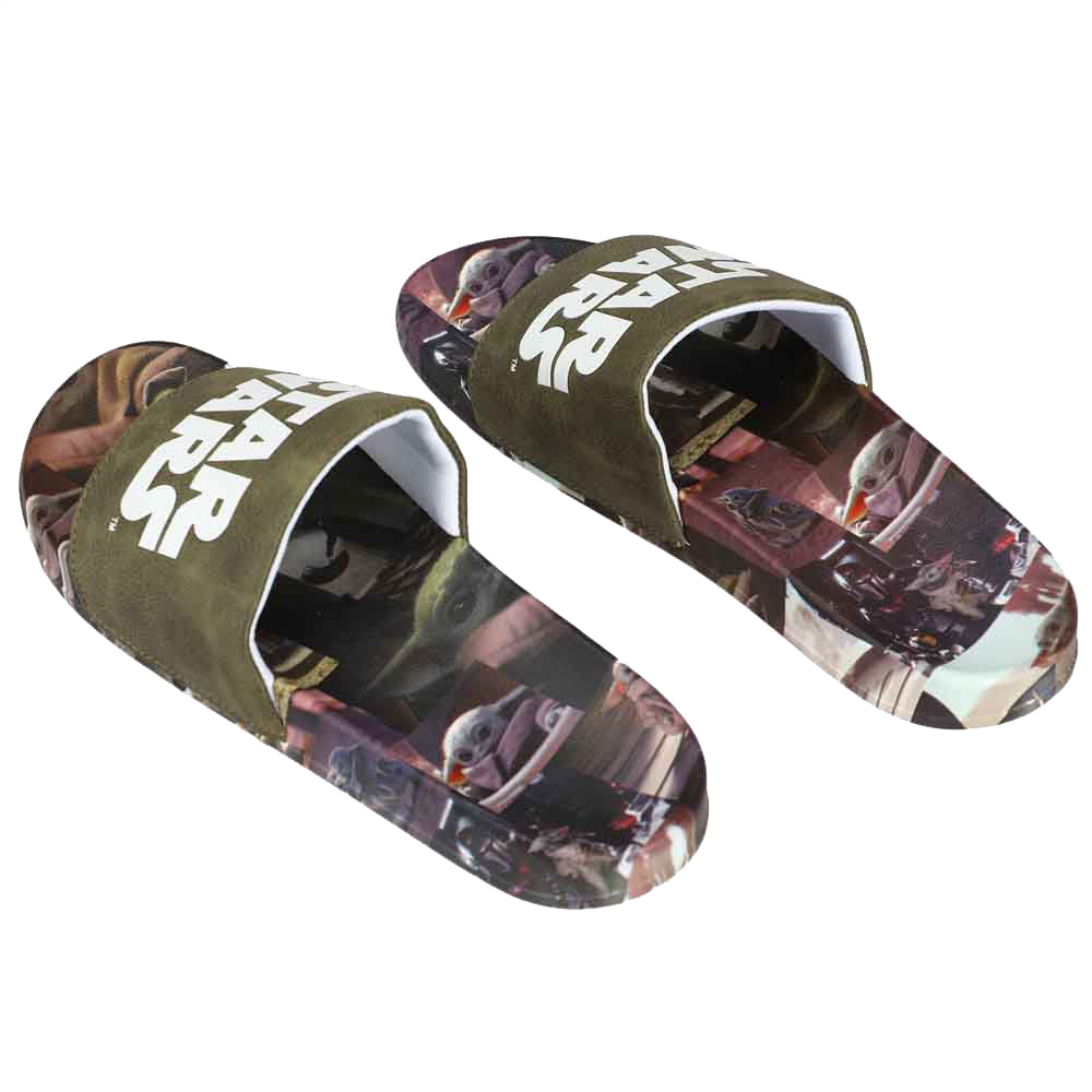 Star Wars The Mandalorian Grogu Athletic Slide Sandals