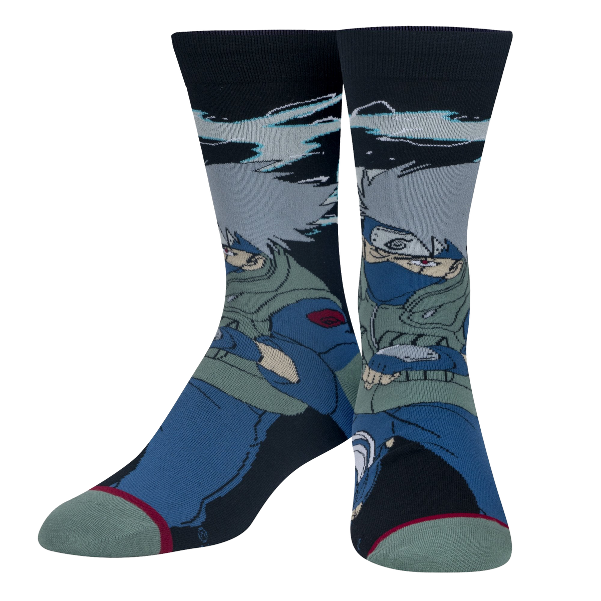 Naruto Kakashi Anime Socks - Mens - 1 Pair