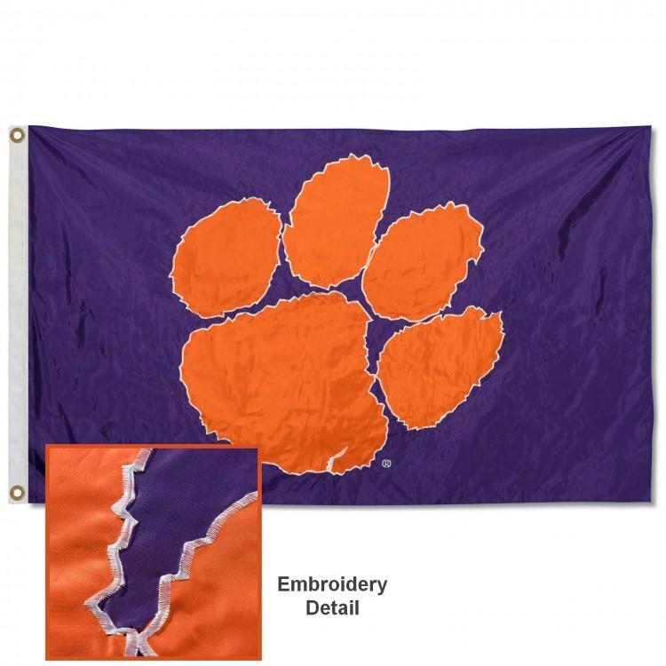 Purple Yard Flag with Paw - Grommets - 5&#39; x 3&#39; - Mr. Knickerbocker