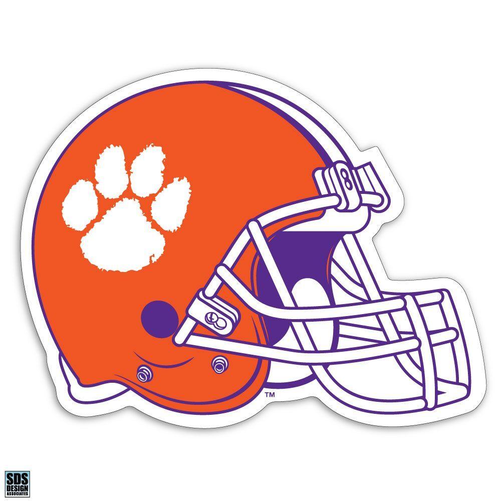 SDS Design Clemson Tigers 6&quot; Football Helmet Decal - Mr. Knickerbocker