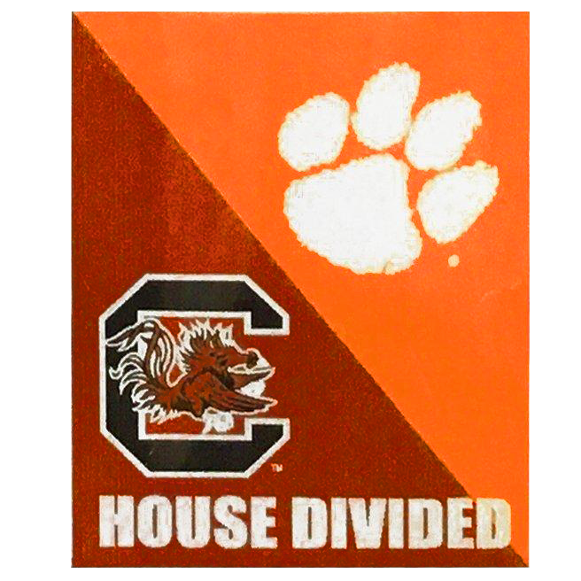 Clemson Tigers 13&quot; x 18&quot; House Divided Garden Banner