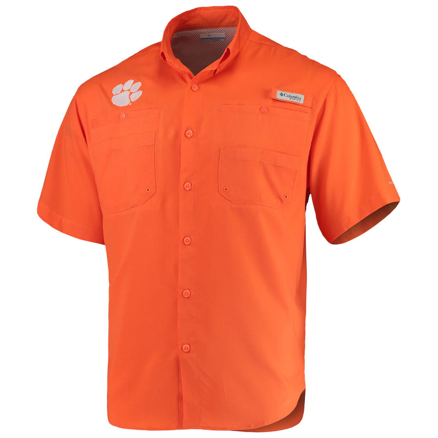 Columbia Tamiami Orange Short Sleeve Shirt - Mr. Knickerbocker