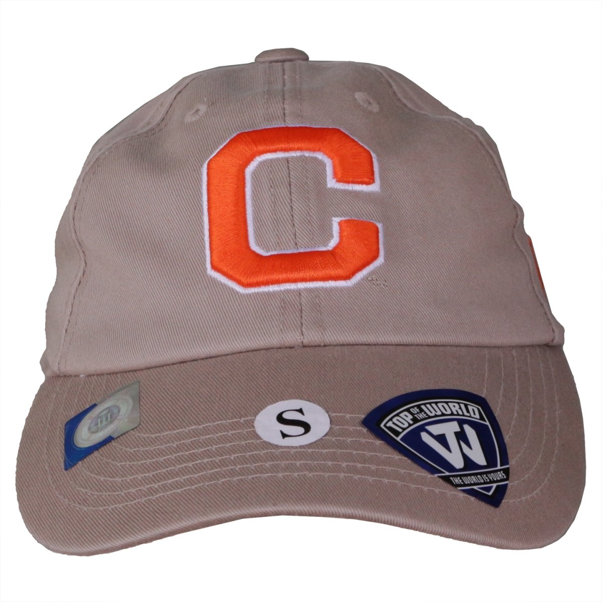 Top of the World Clemson Tigers Block Letterman Fitted Hat - Mr. Knickerbocker