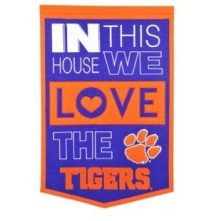Winning Streak Sports Clemson Tigers "In This House" Banner - Mr. Knickerbocker