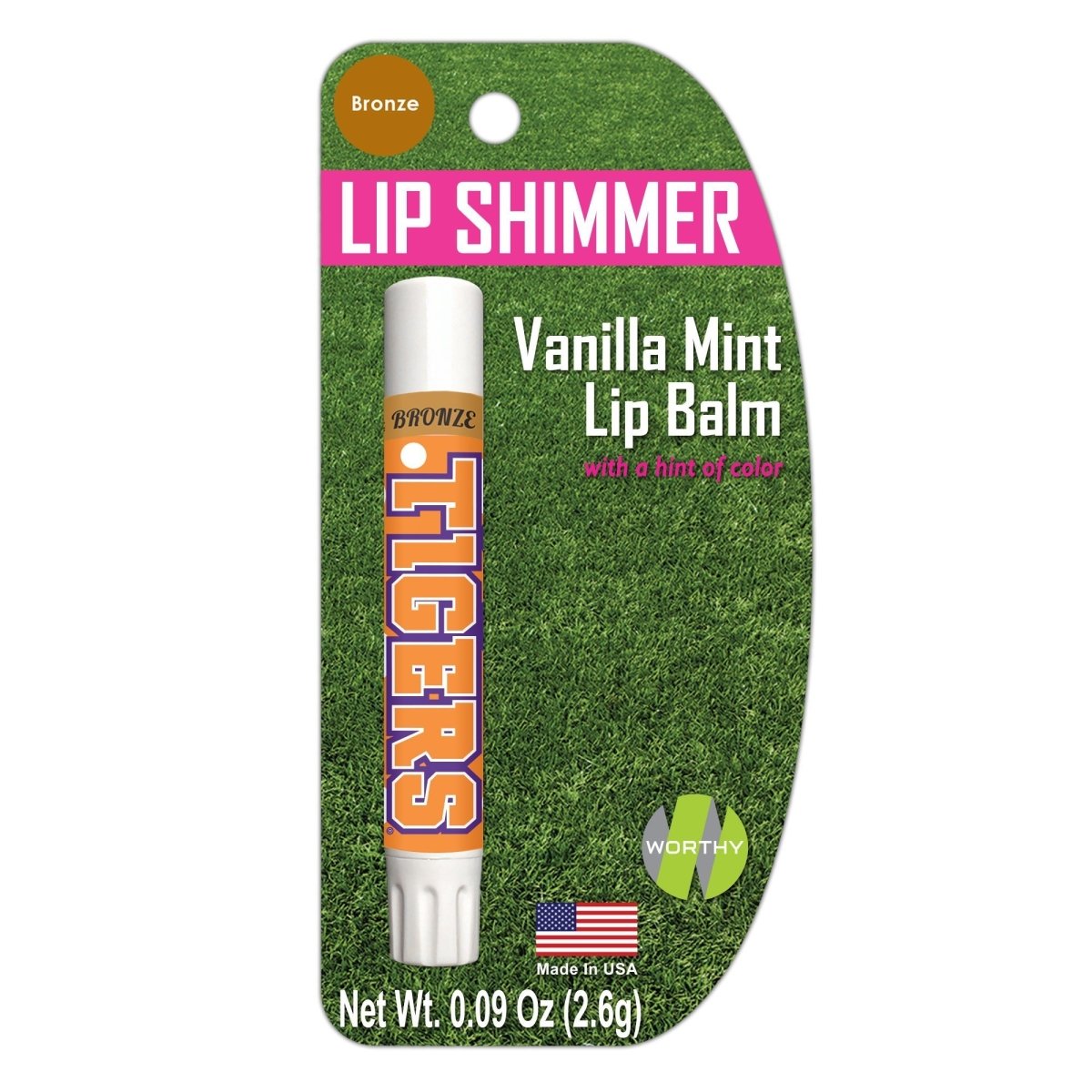 Worthy Promotional Clemson Tigers Bronze Lip Shimmer - Mr. Knickerbocker