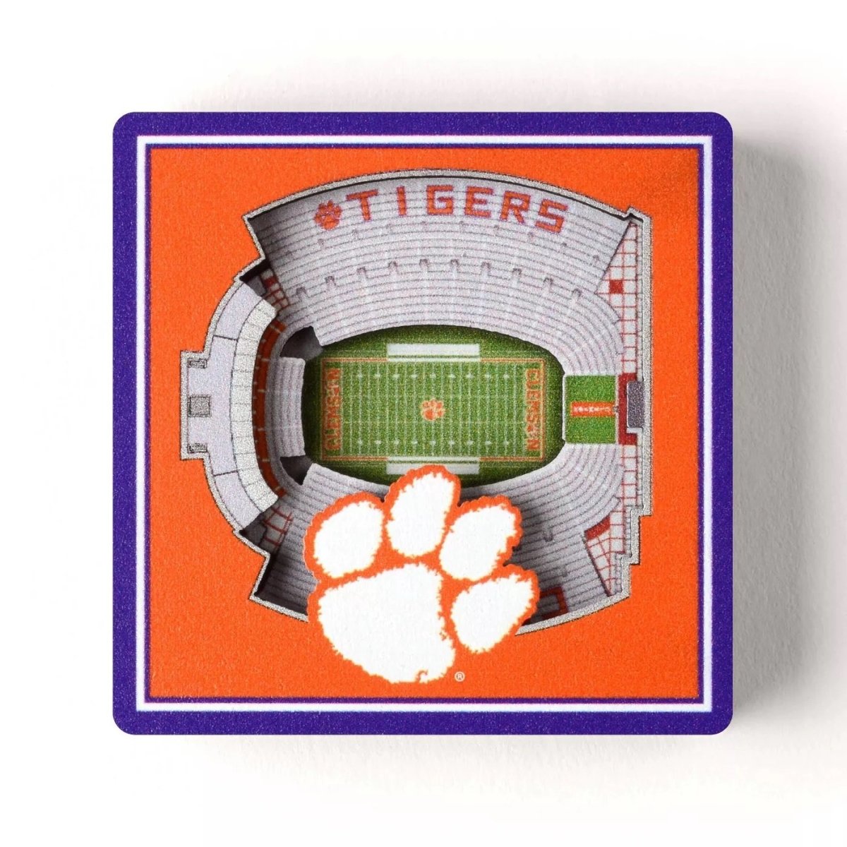 You the Fan Clemson Tigers 3D View Stadium Magnet - Mr. Knickerbocker